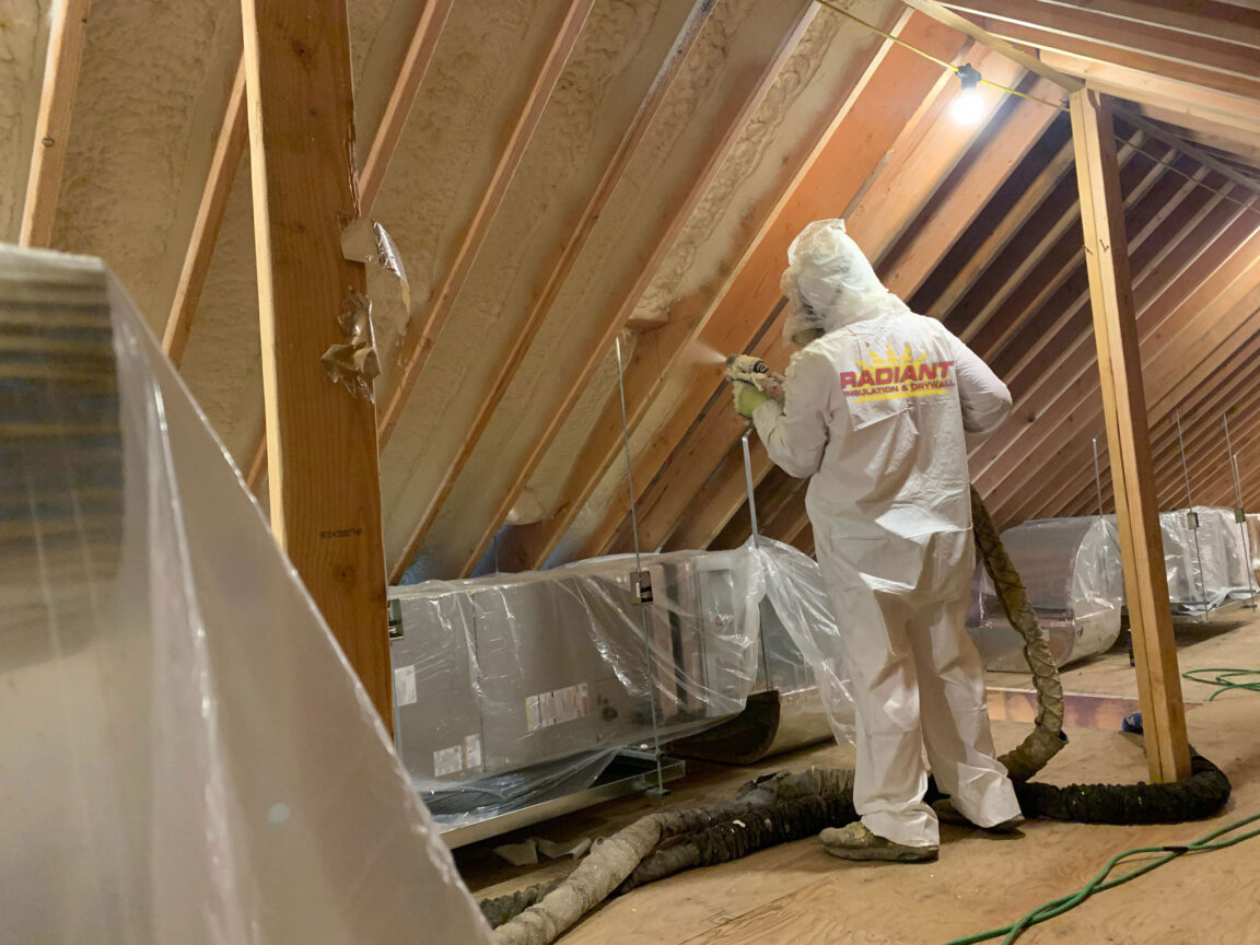 ccf-during-2-logo Closed-cell spray foam insulation application