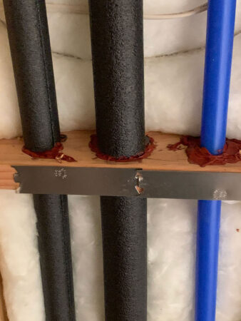 fire caulking installation