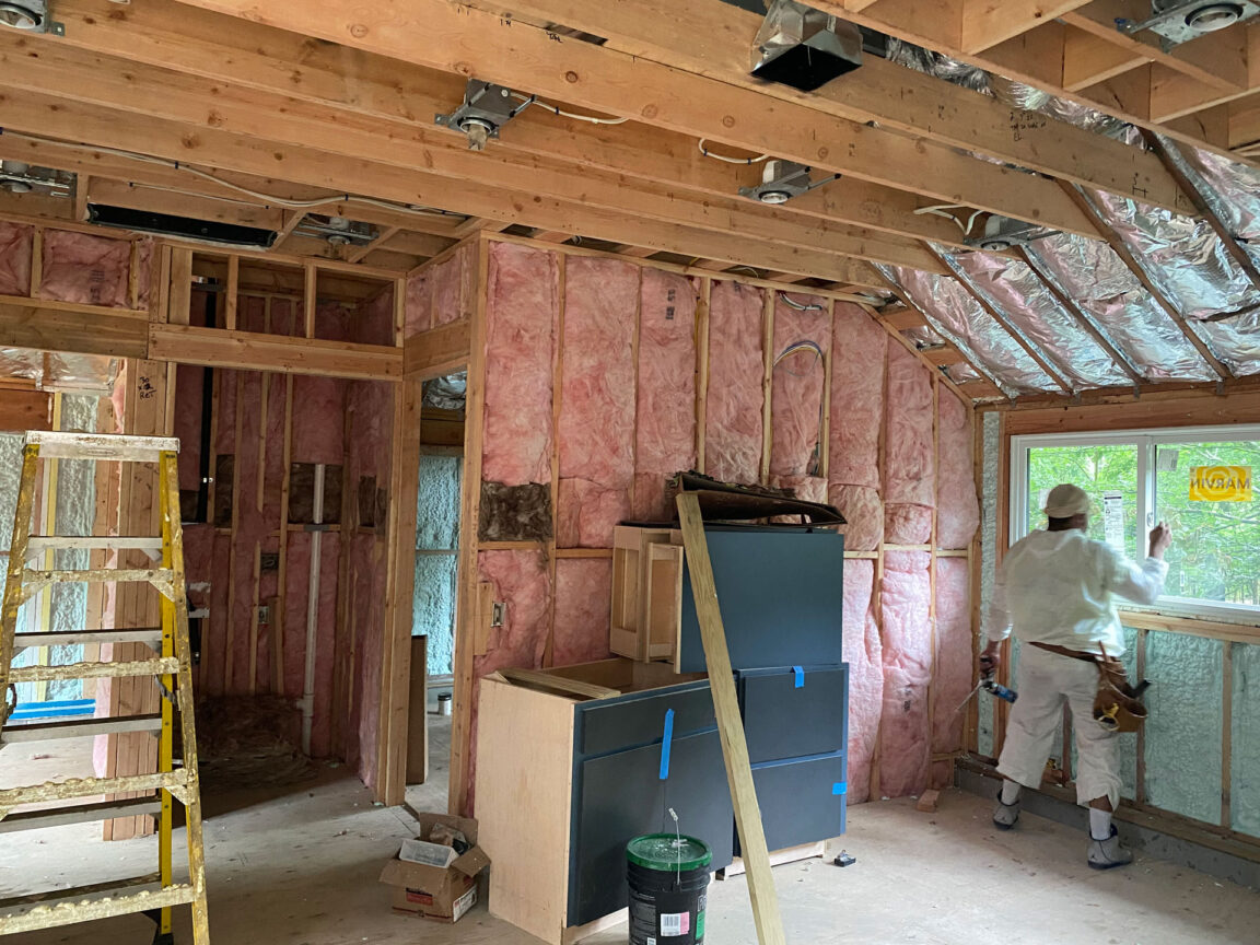 Hampton Bays insulation job during photo