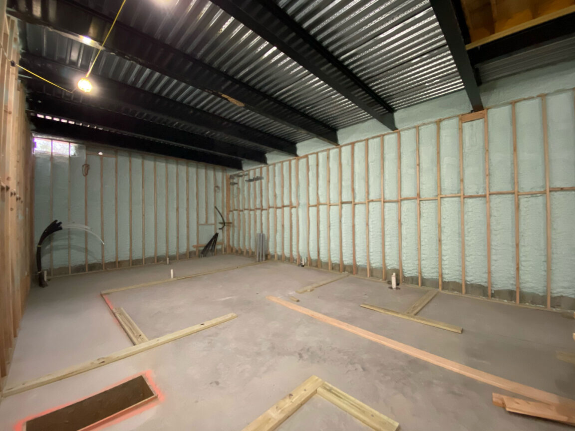 lloyd-harbor-6 closed-cell spray foam application in Lloyd Harbor basement