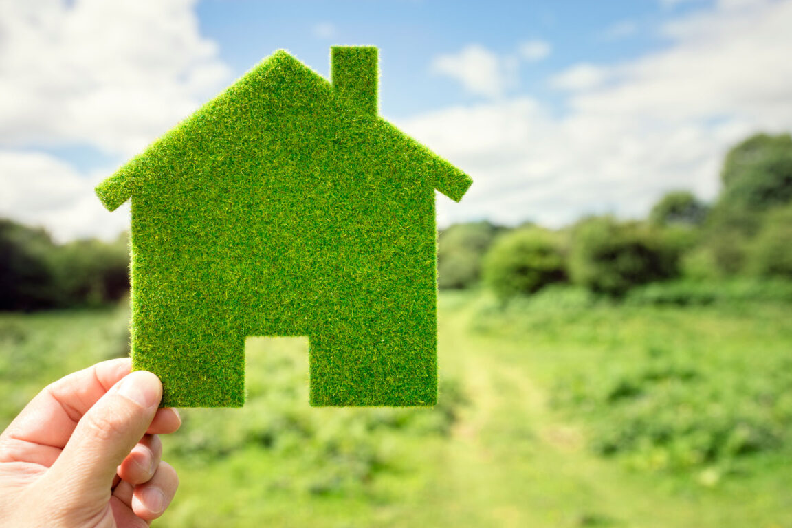 green-home representation of an eco-friendly home