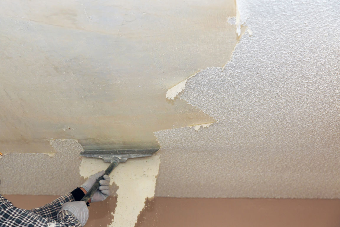 drywall being repaired