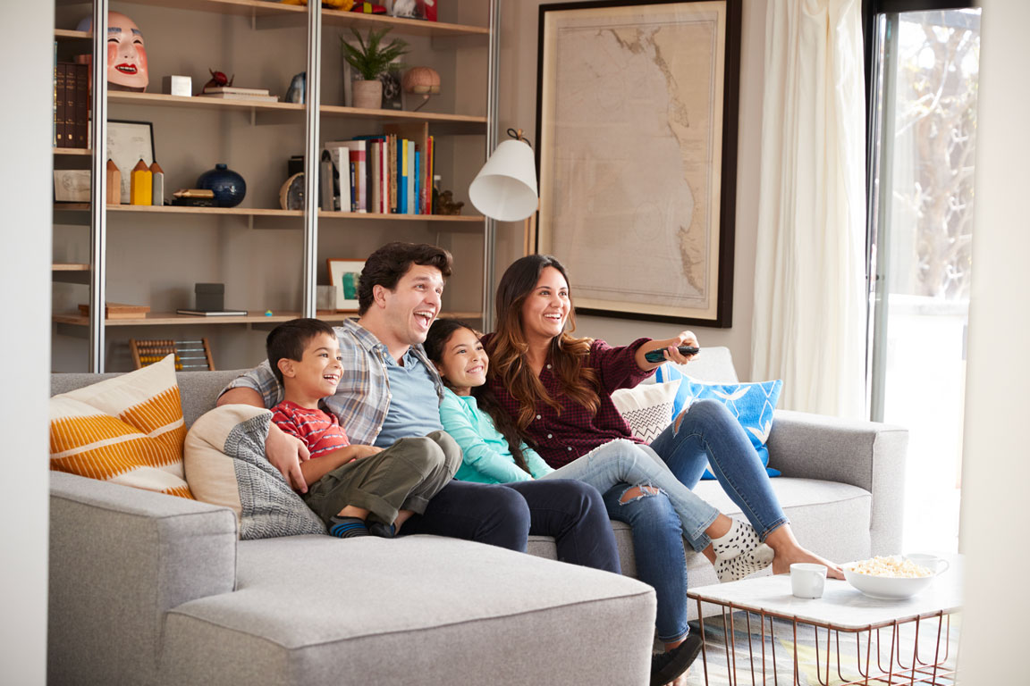 family relaxing