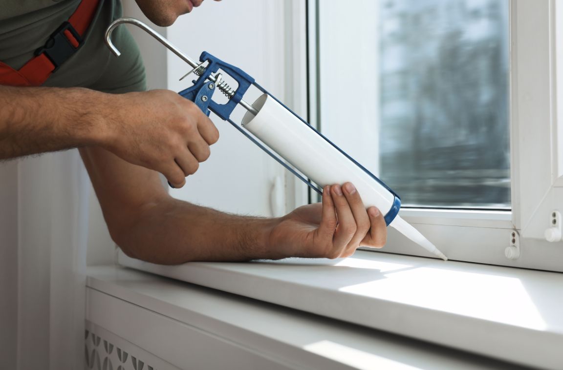 what is fire caulking a man fire caulking a window