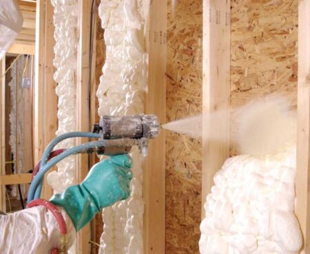 Spraying Insulation