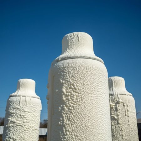 Spray foam columns