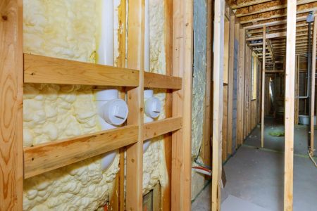 Spray foam insulation