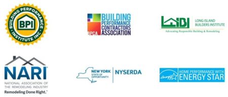 Various construction credential logos